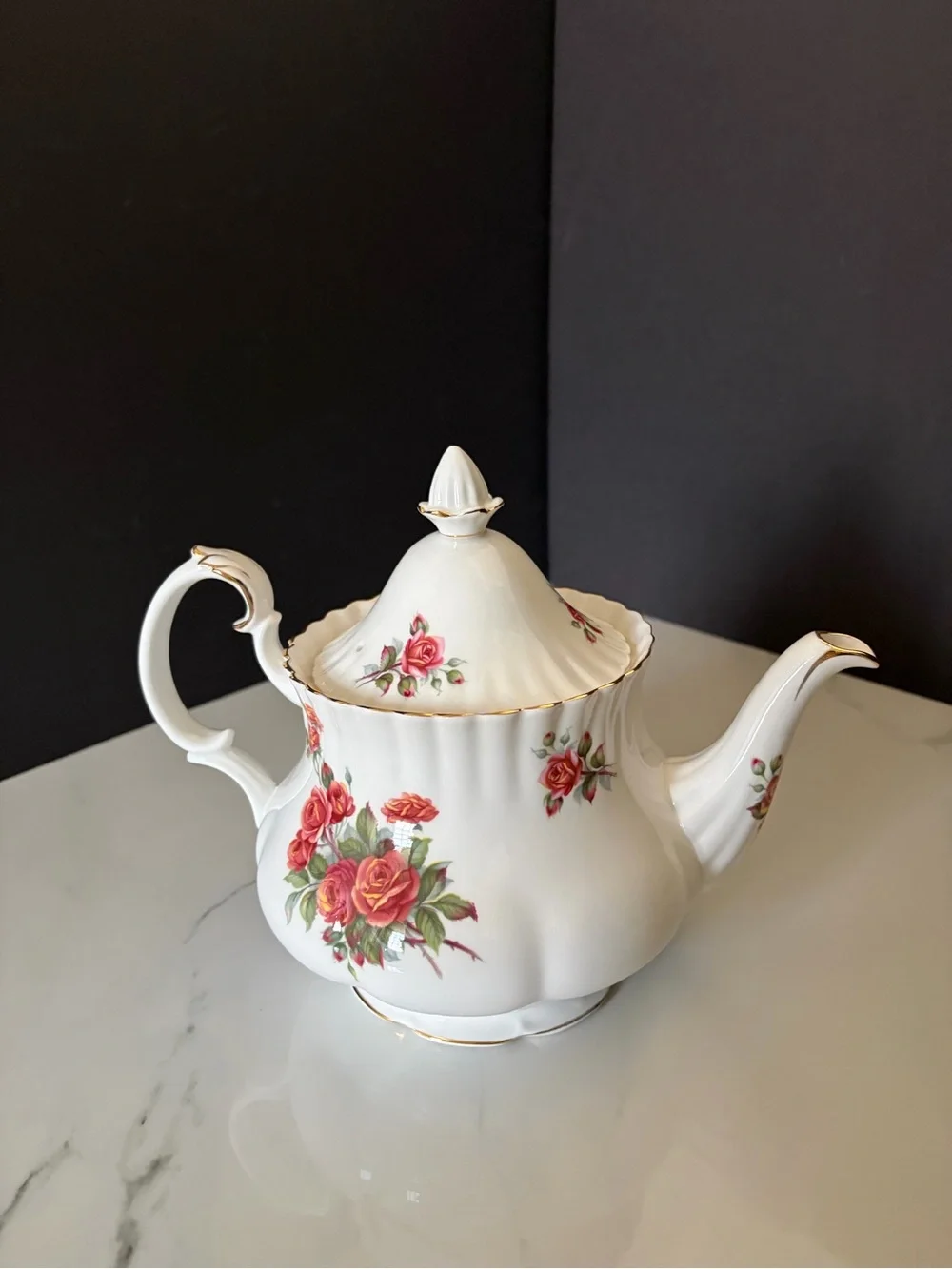 Centennial Rose Teapot by Royal Albert